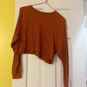 Burnt Orange Cropped long sleeve